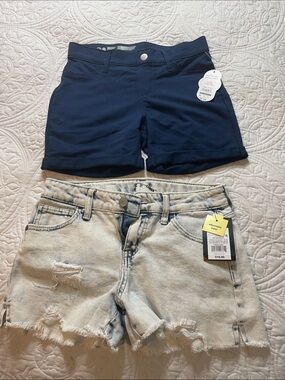 Joe Fresh Navy Stretch Knit Women's Shorts